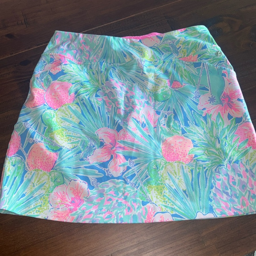 Lilly Pulitzer Vibrant Floral Skort - Pink, Green, Blue